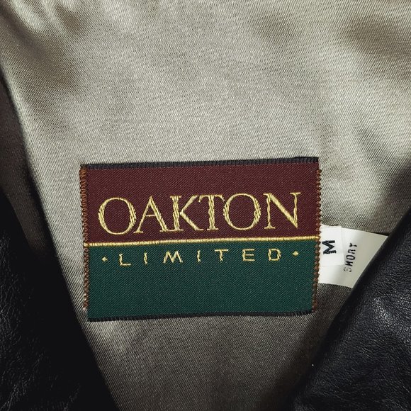 MEN'S GENUINE LEATHER BUTTON FRONT COAT BY OAKTON (M) - Picture 12 of 15